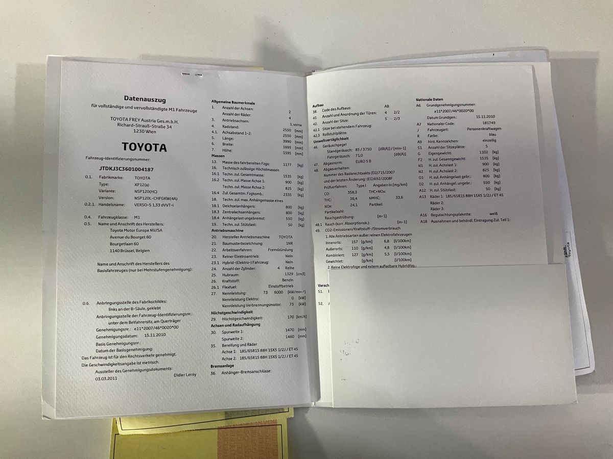 Toyota Verso-S d'occasion