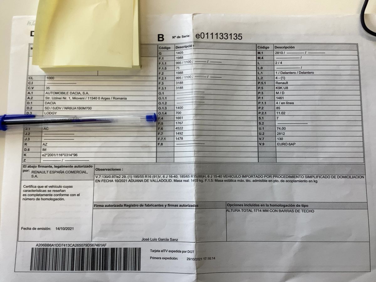 Dacia Lodgy d'occasion