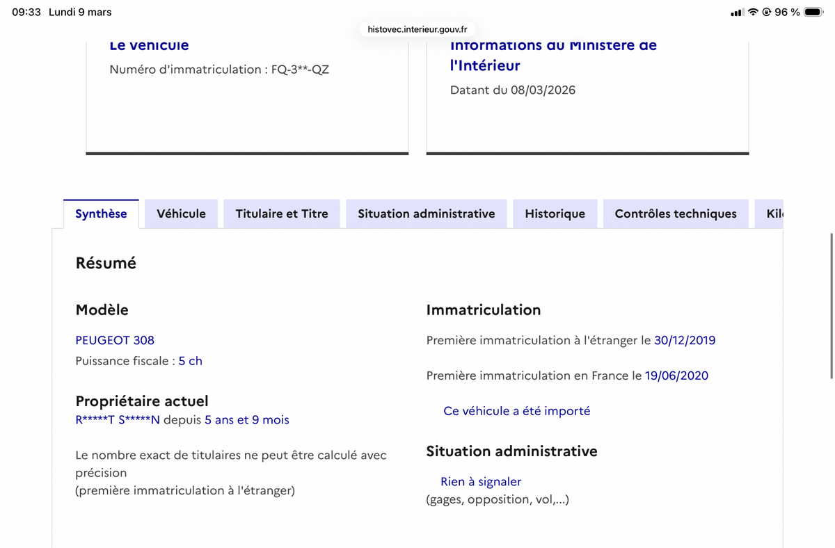 Peugeot 308 d'occasion