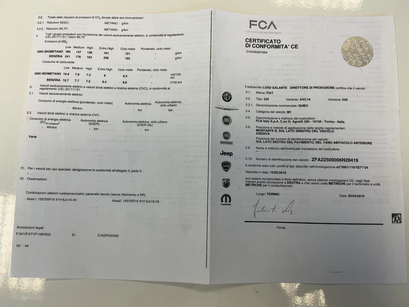 Fiat Qubo 1.4 Natural Power CNG Easy — zdjęcie 16