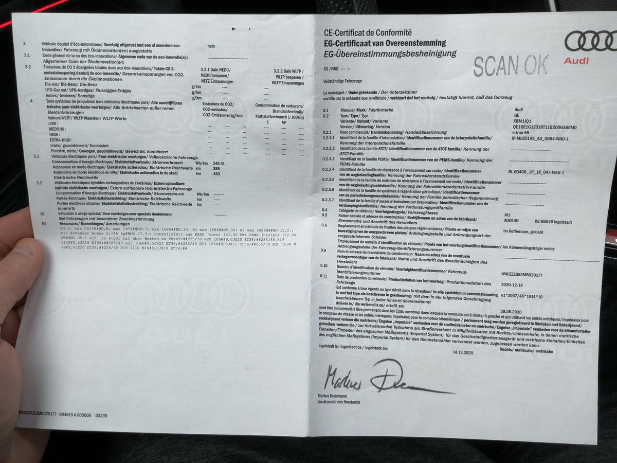 Audi e-tron d'occasion