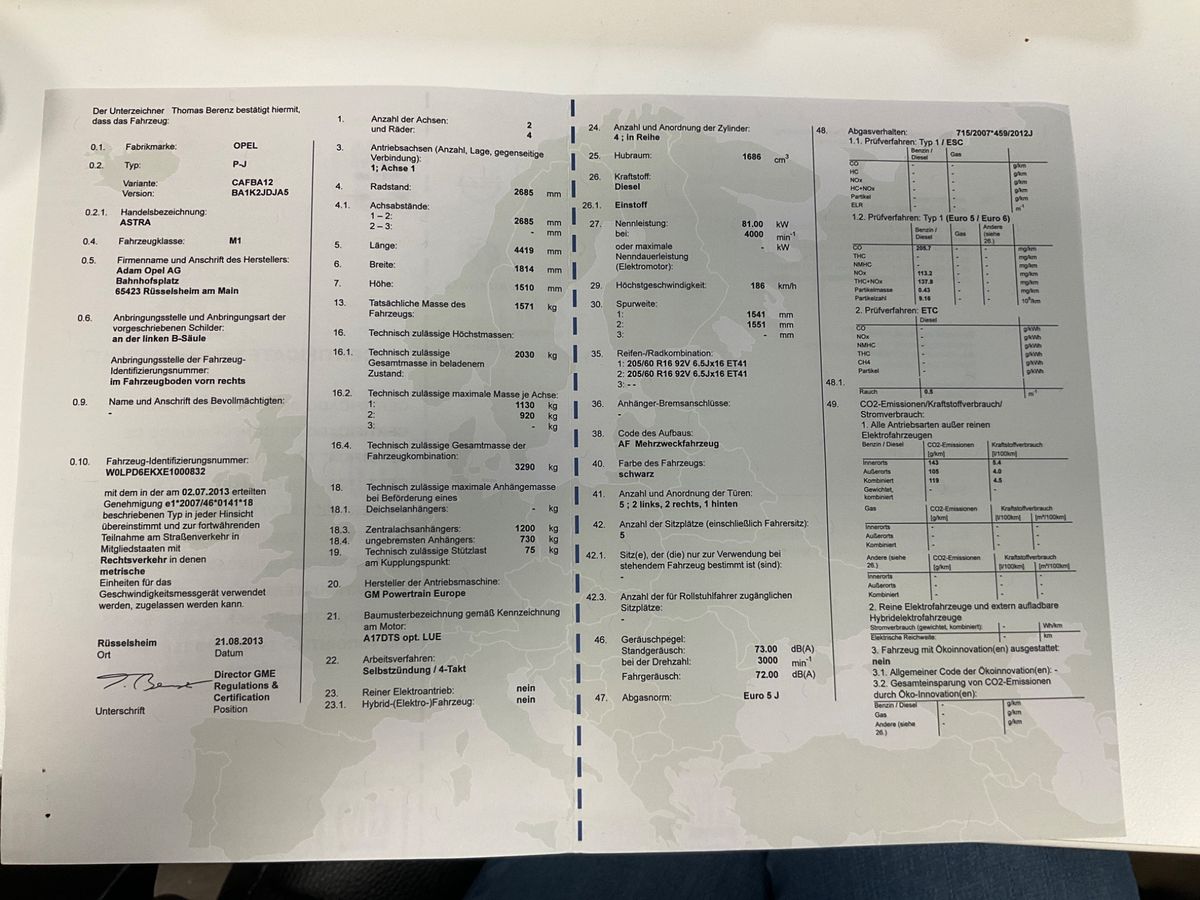 Opel Astra 1.7 CDTI Active
