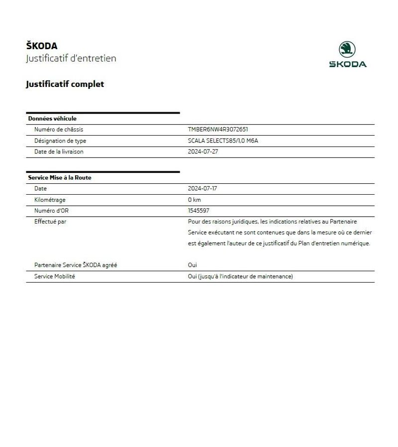 Skoda Scala d'occasion