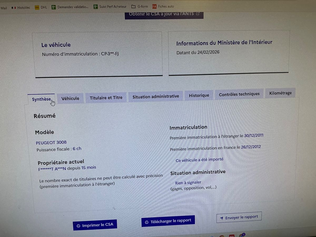 Peugeot 3008 d'occasion