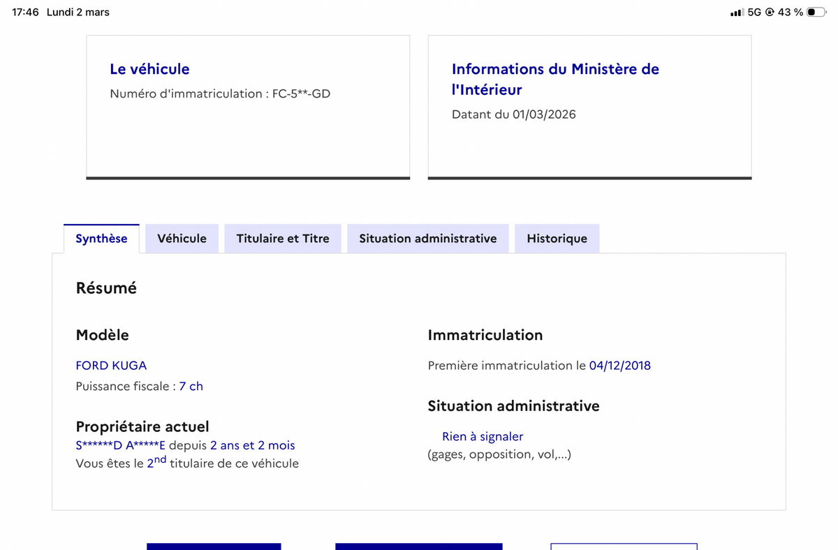 Ford Kuga d'occasion