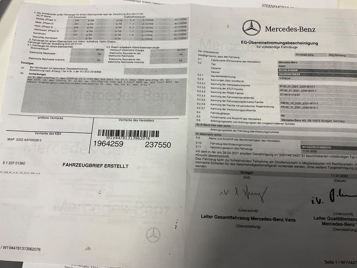 Mercedes-Benz V-Klasse d'occasion