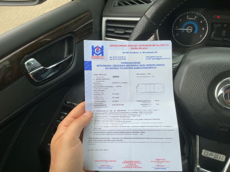 DFSK Glory 580 1.5 Turbo LPG — zdjęcie 16