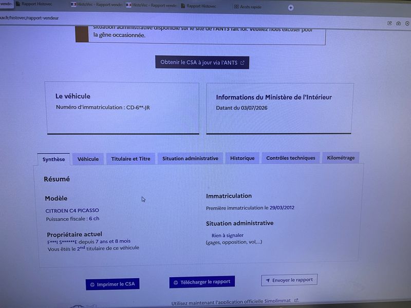 Citroen C4 Picasso 1.6 HDi Millenium 2012 – снимка 6