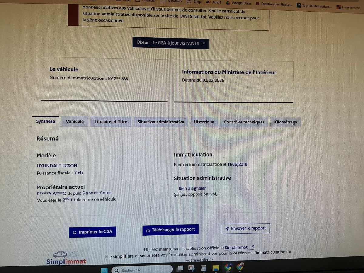 Hyundai Tucson d'occasion