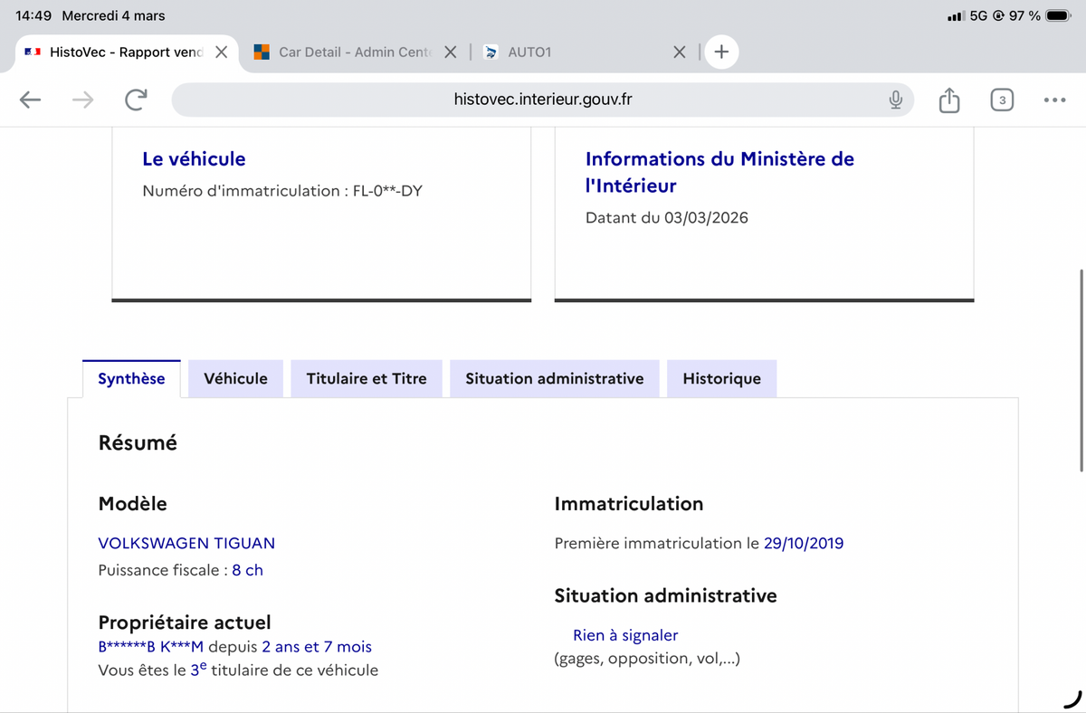 Volkswagen Tiguan d'occasion