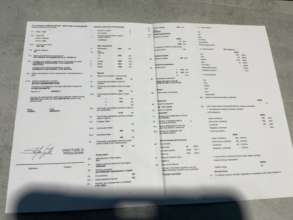 Fiat 500C 1.2 Lounge