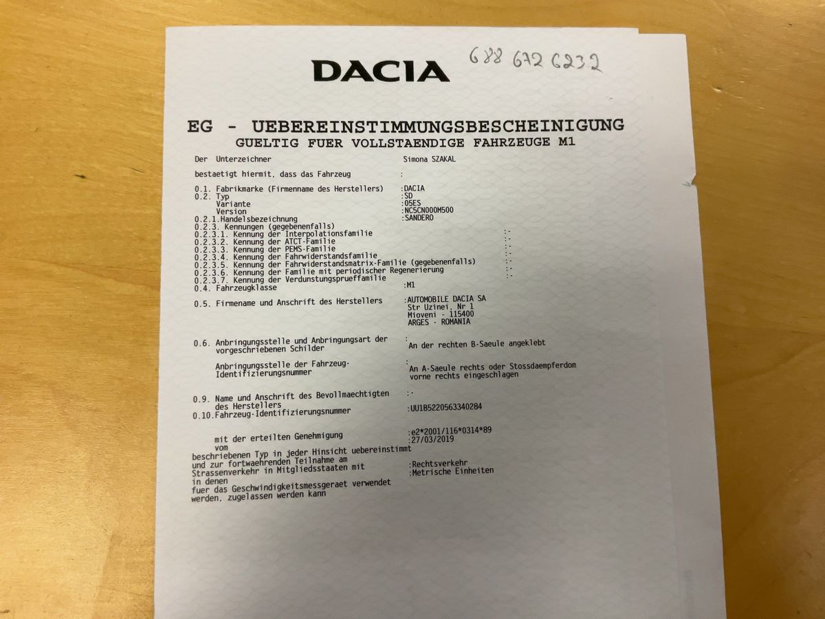 Dacia Sandero 1.0 SCe Access