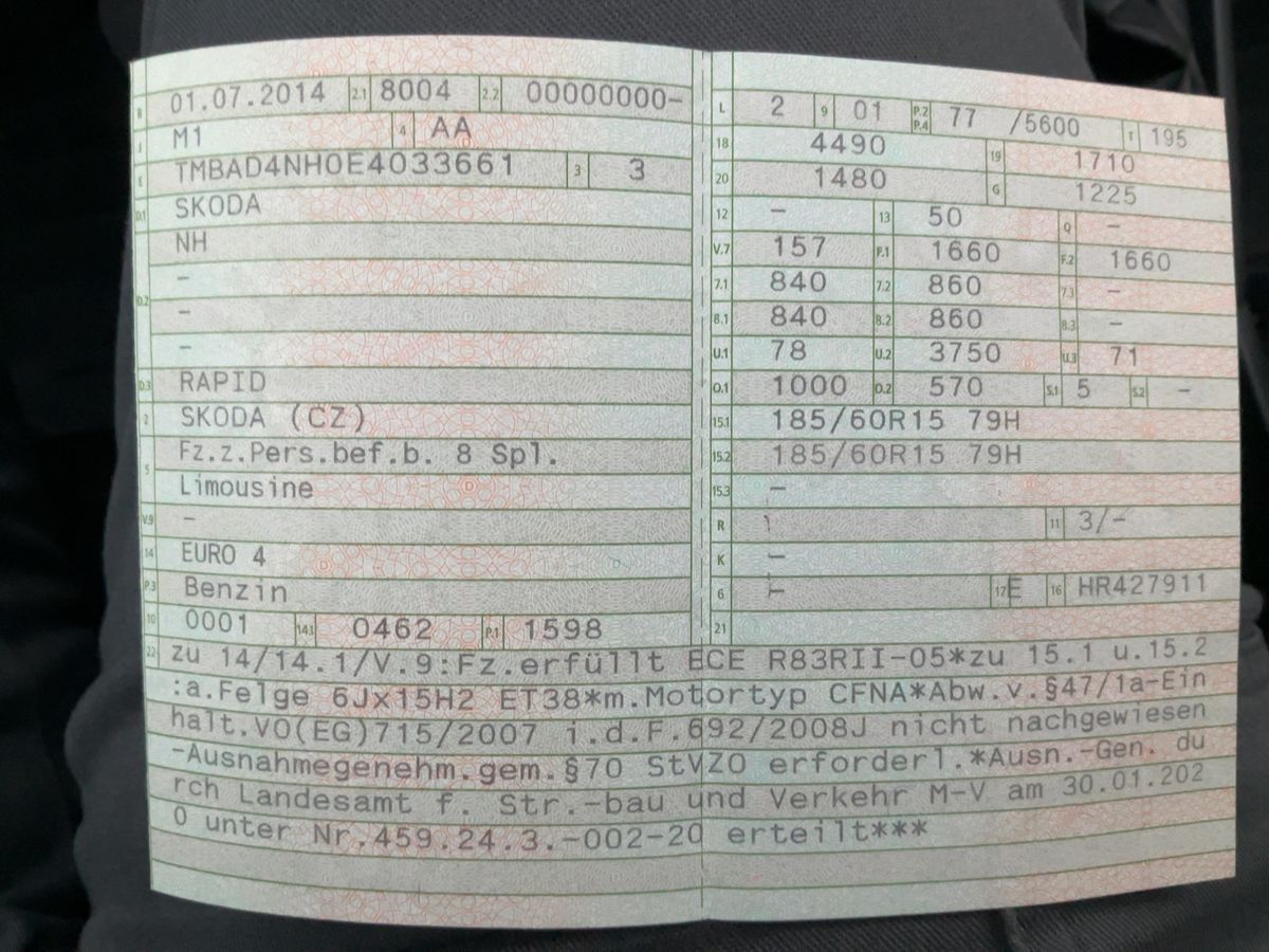 Skoda Rapid 1.2 TSI Active