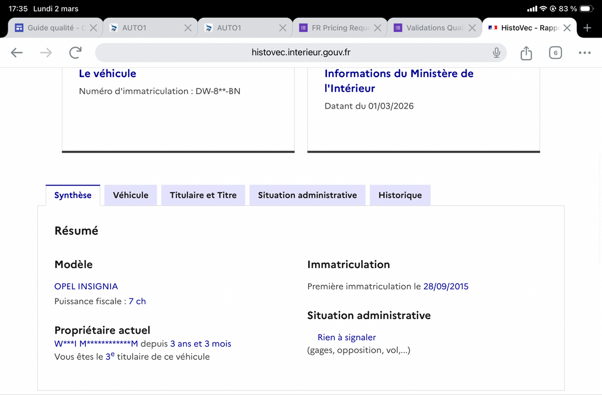 Opel Insignia d'occasion