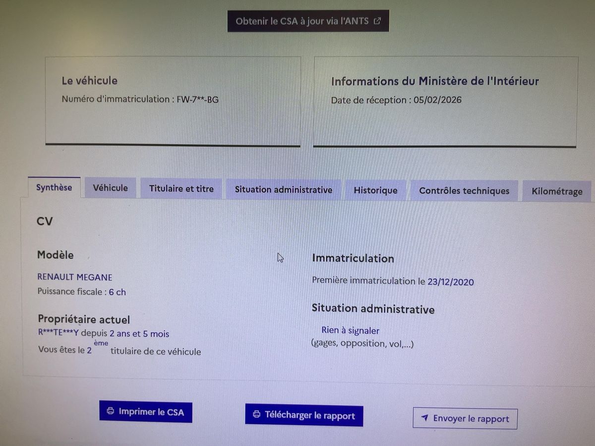 Renault Megane d'occasion