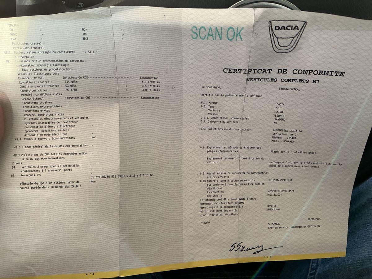 Dacia Sandero d'occasion