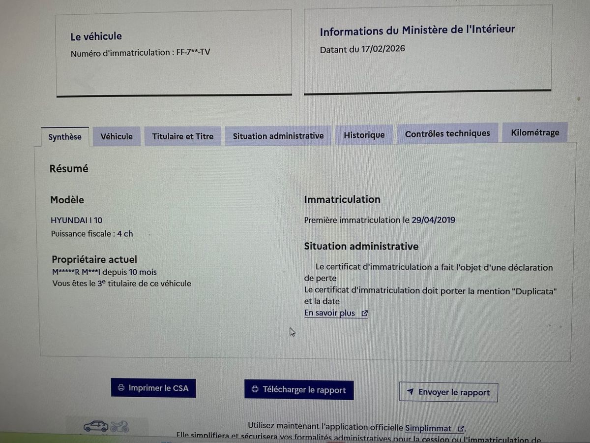 Hyundai i10 d'occasion