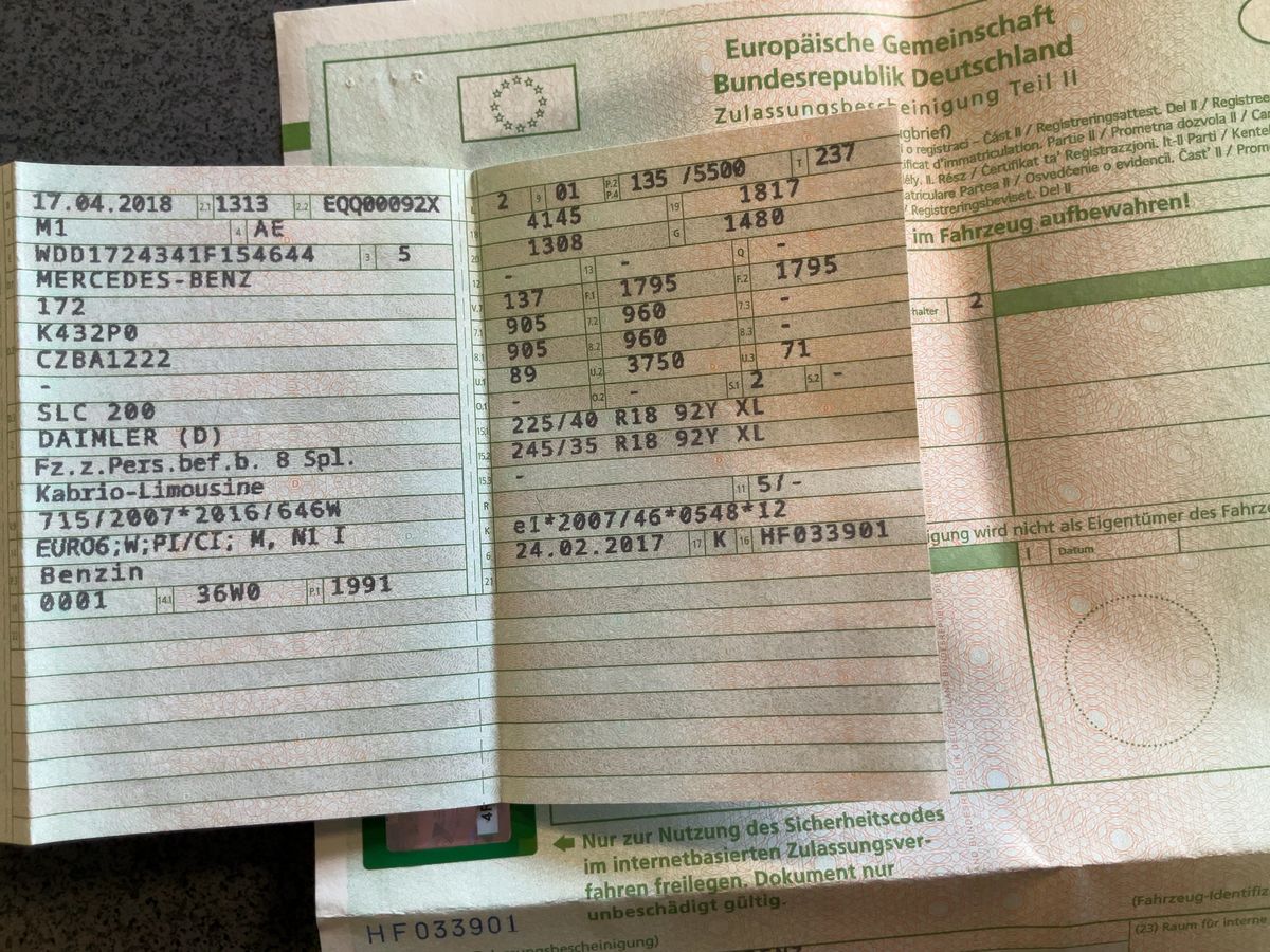 Mercedes-Benz SLC-Klasse d'occasion