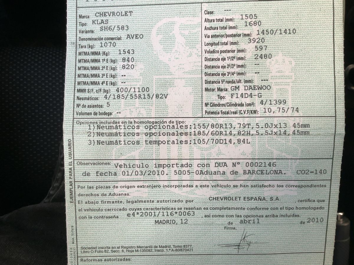 Chevrolet Aveo d'occasion