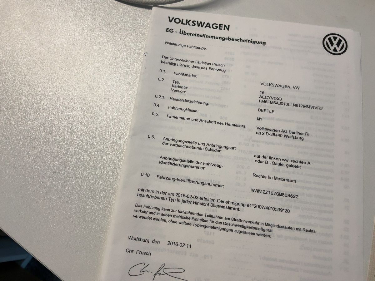 Volkswagen Beetle 1.2 TSI Club BlueMotion Tech