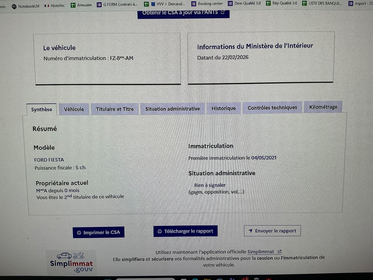 Ford Fiesta d'occasion