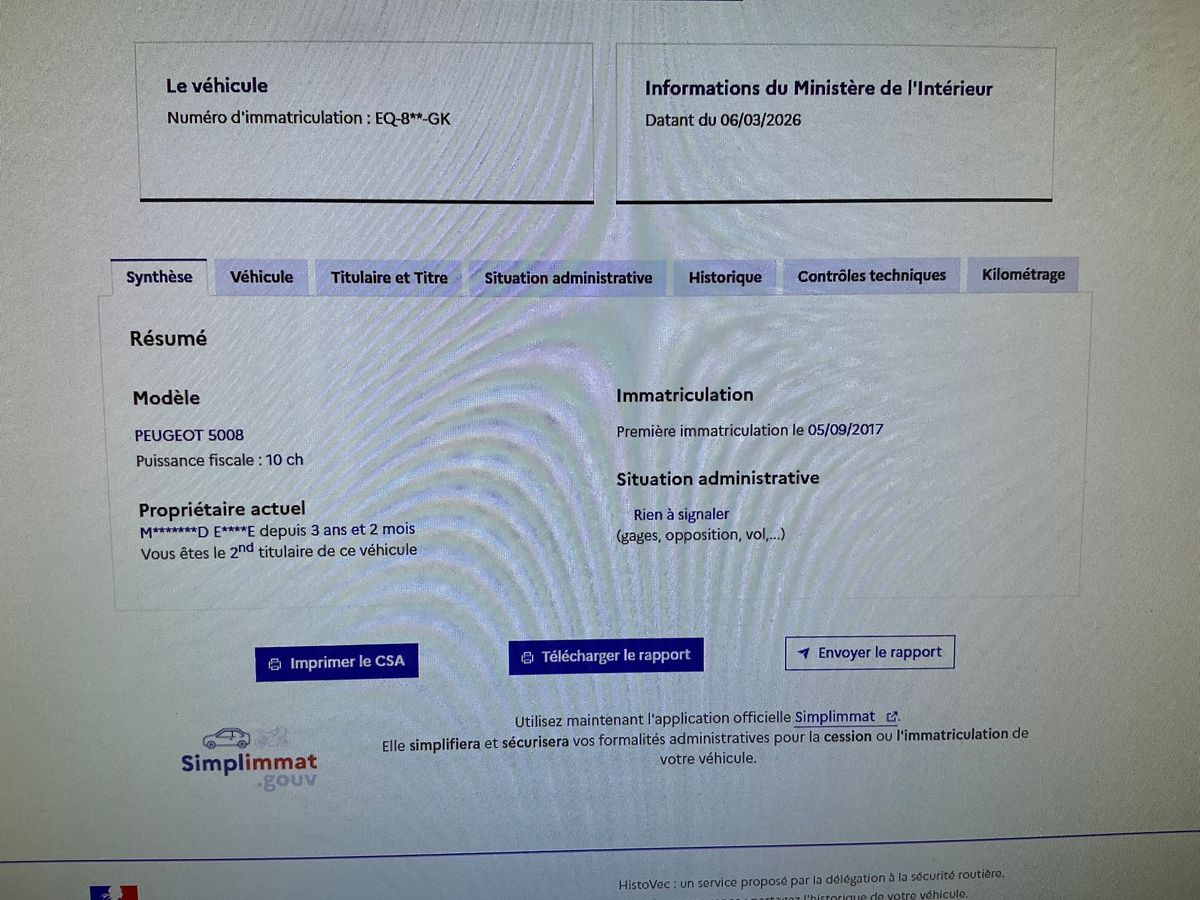 Peugeot 5008 d'occasion