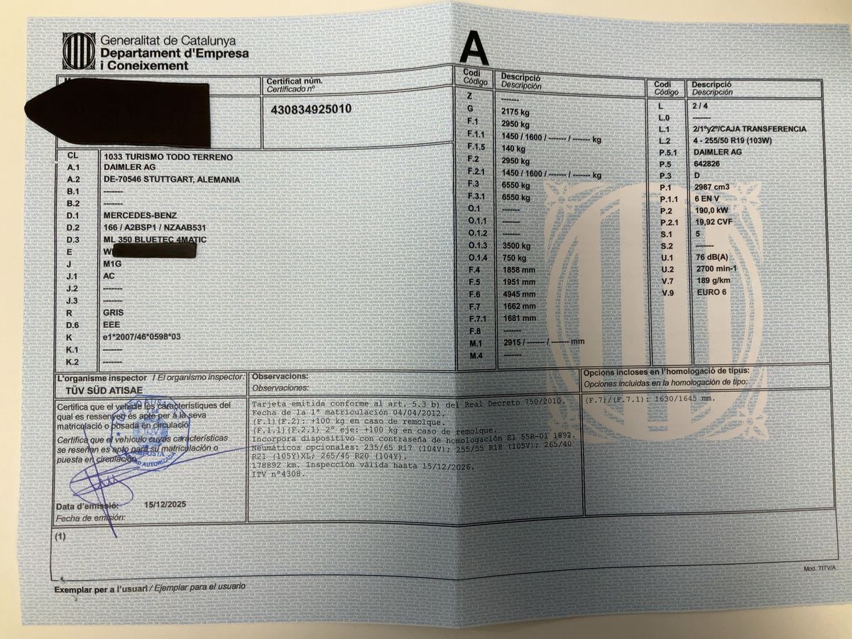 Mercedes-Benz M-Klasse d'occasion