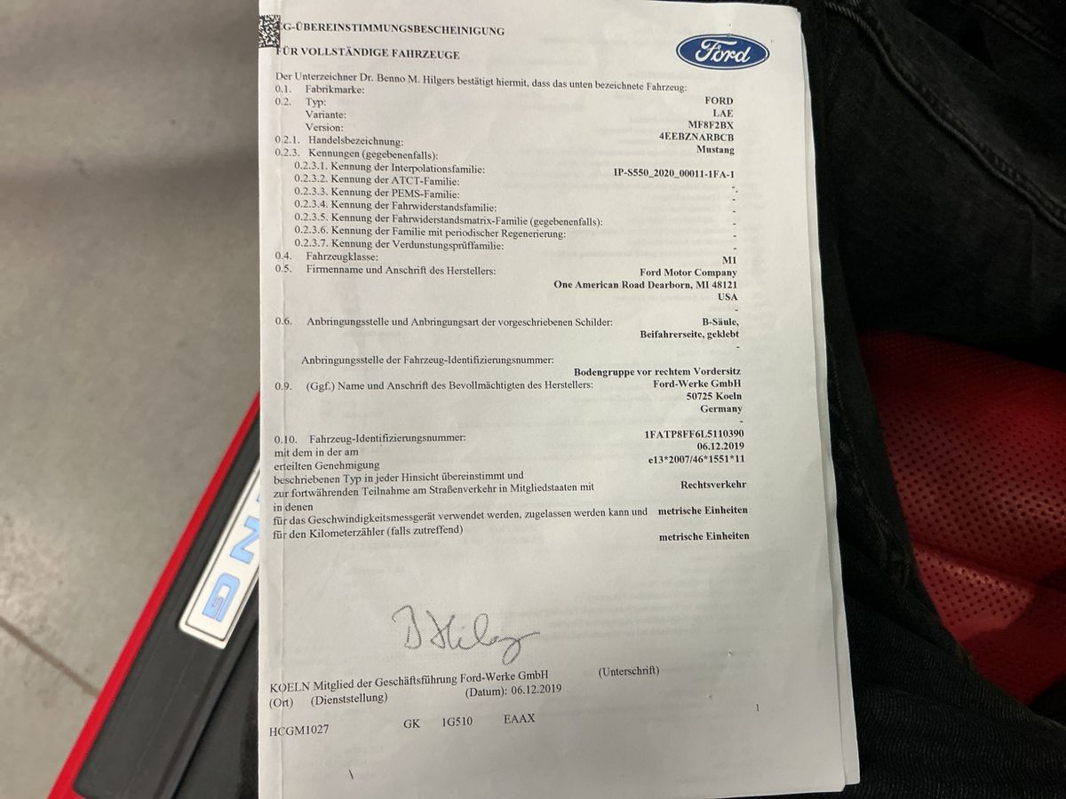 Ford Mustang 5.0 Ti-VCT V8 Convertible GT
