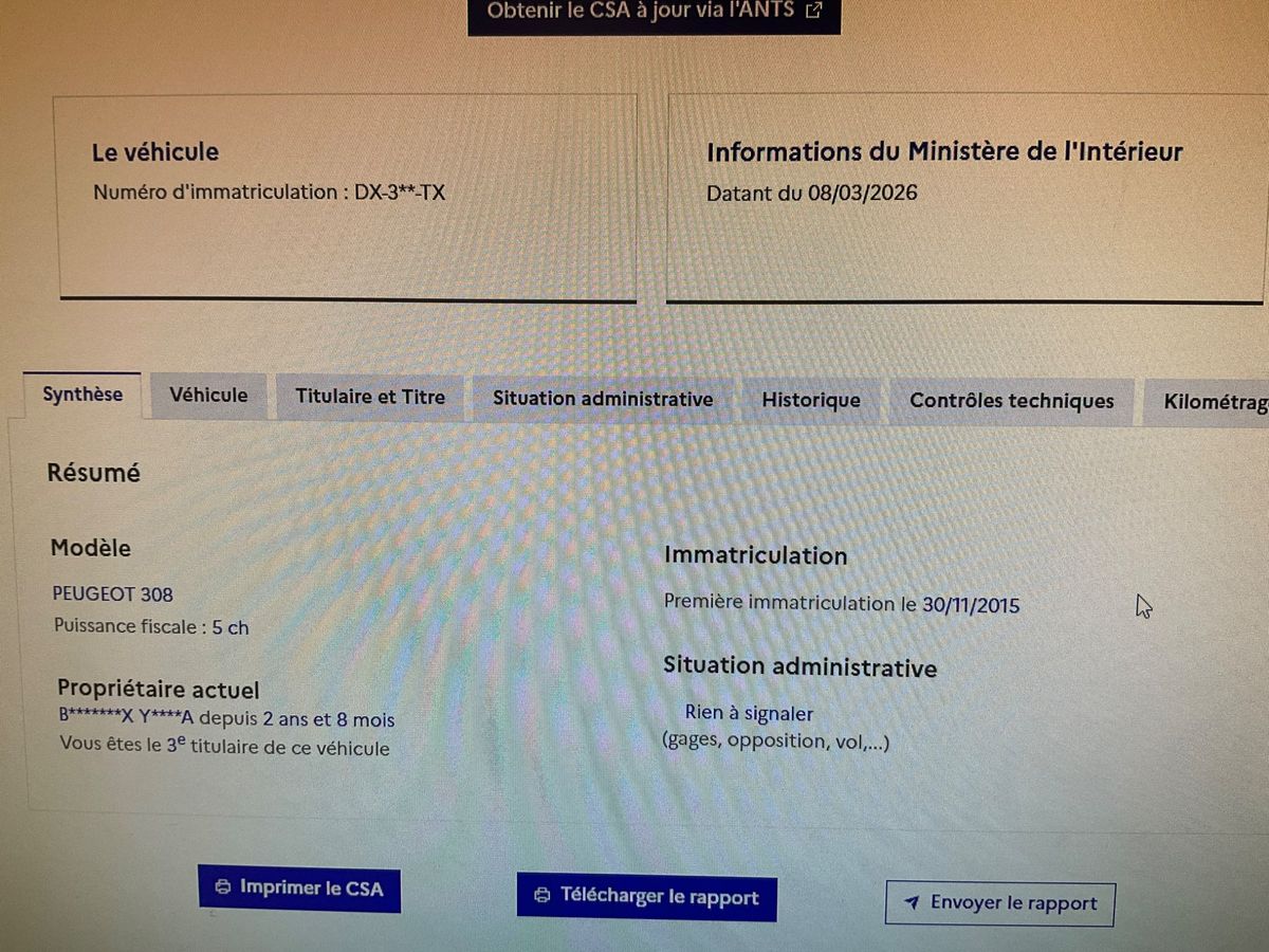 Peugeot 308 d'occasion