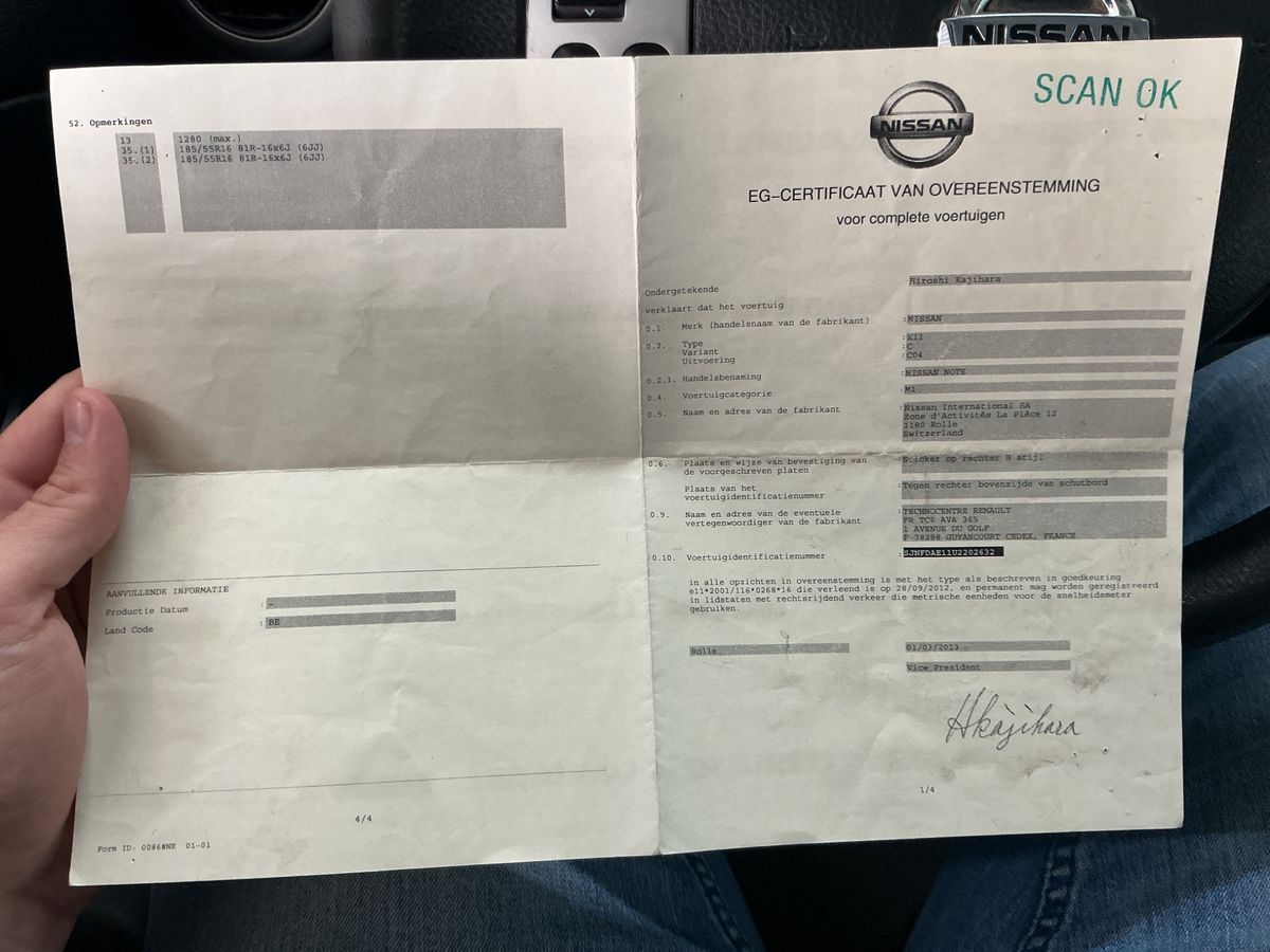 Nissan Note d'occasion