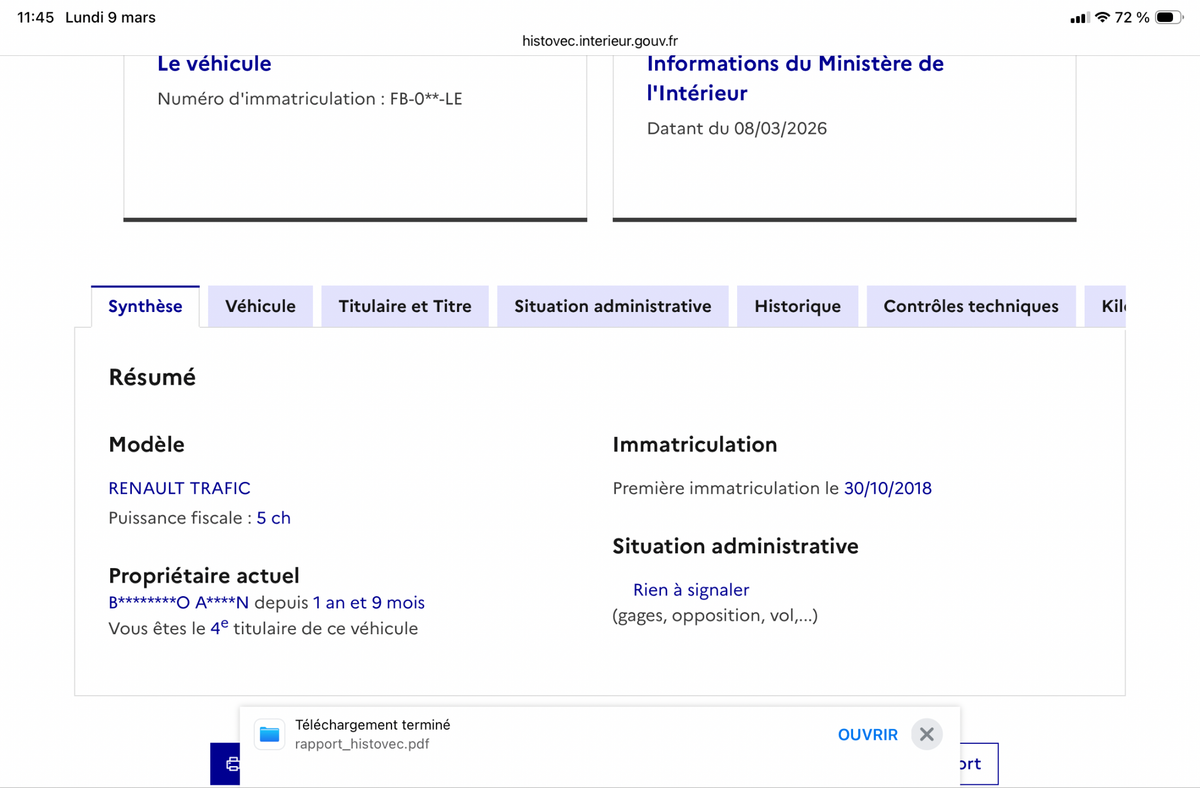 Renault Trafic d'occasion