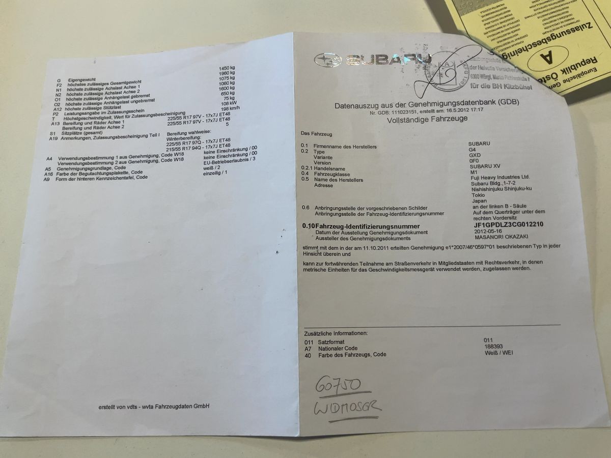 Subaru XV d'occasion