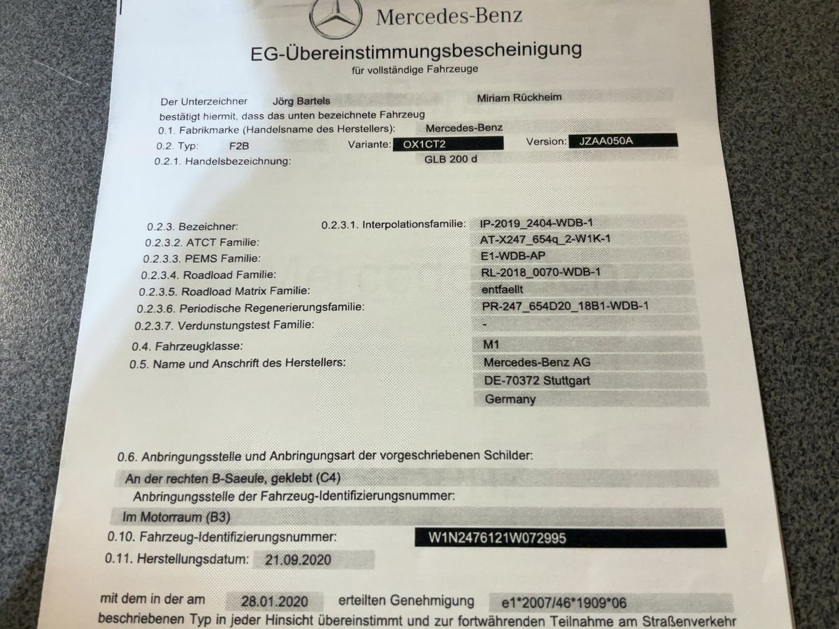 Mercedes-Benz GLB-Klasse GLB 200 d Progressive