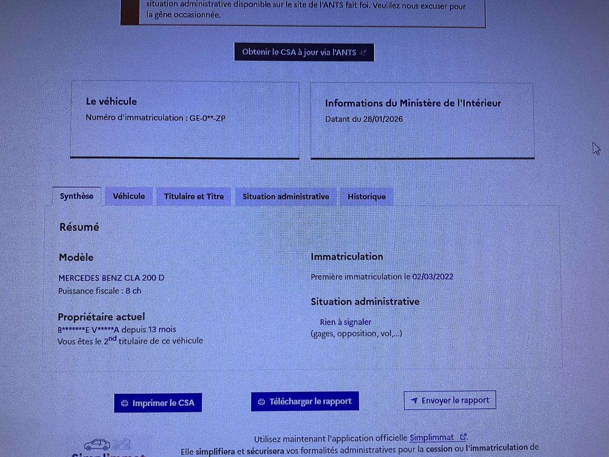 Mercedes-Benz CLA-Klasse d'occasion