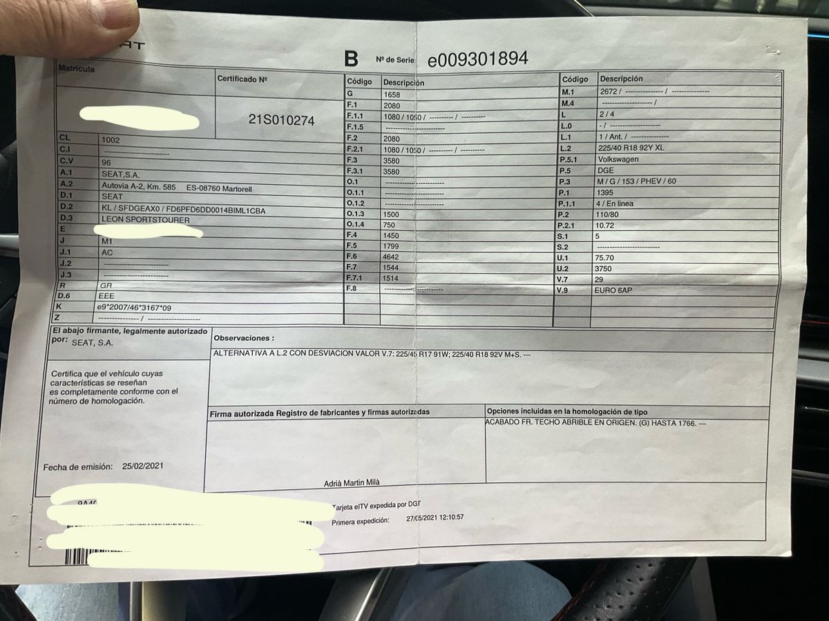 Seat Leon 1.4 TSI e-HYBRID FR Go