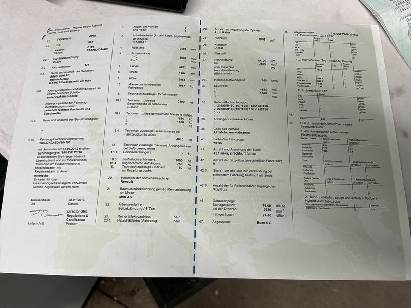 Opel Vivaro 2.0 CDTI Kombi L1H1 2,7t — zdjęcie 17