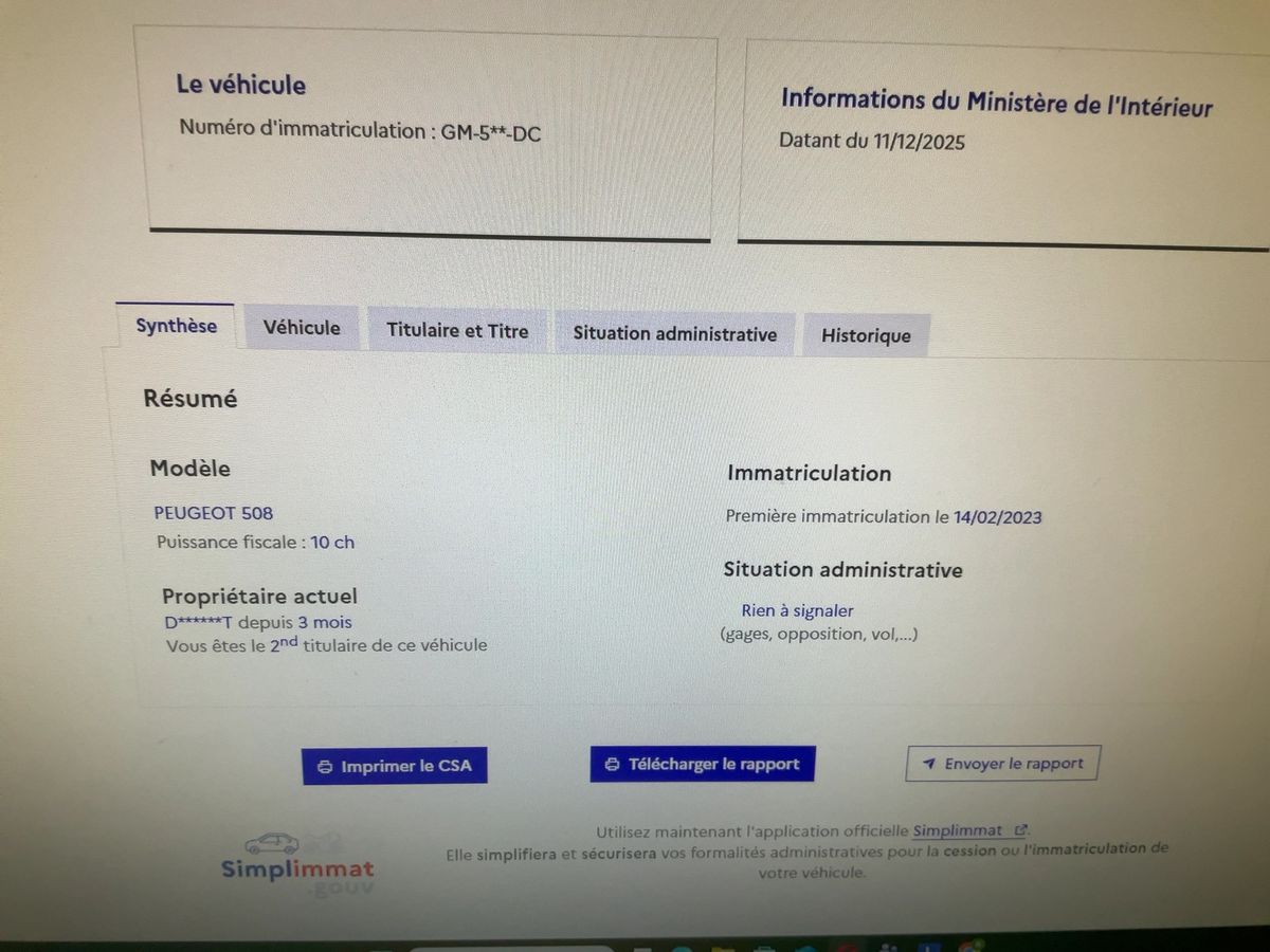 Peugeot 508 d'occasion