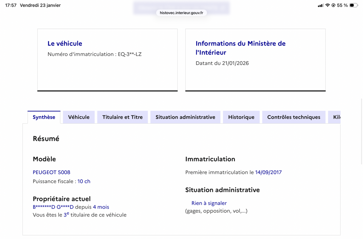 Peugeot 5008 d'occasion