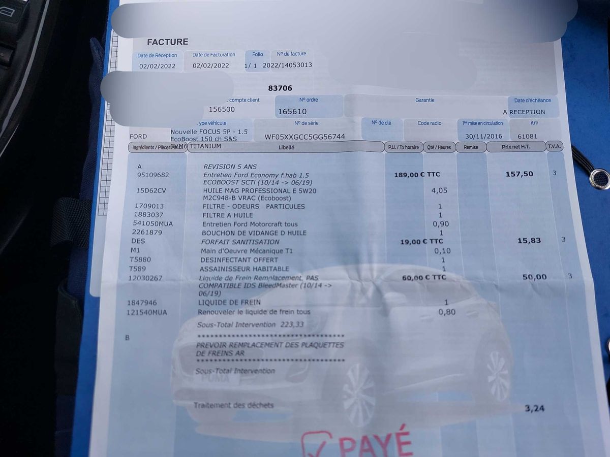 Ford Focus d'occasion