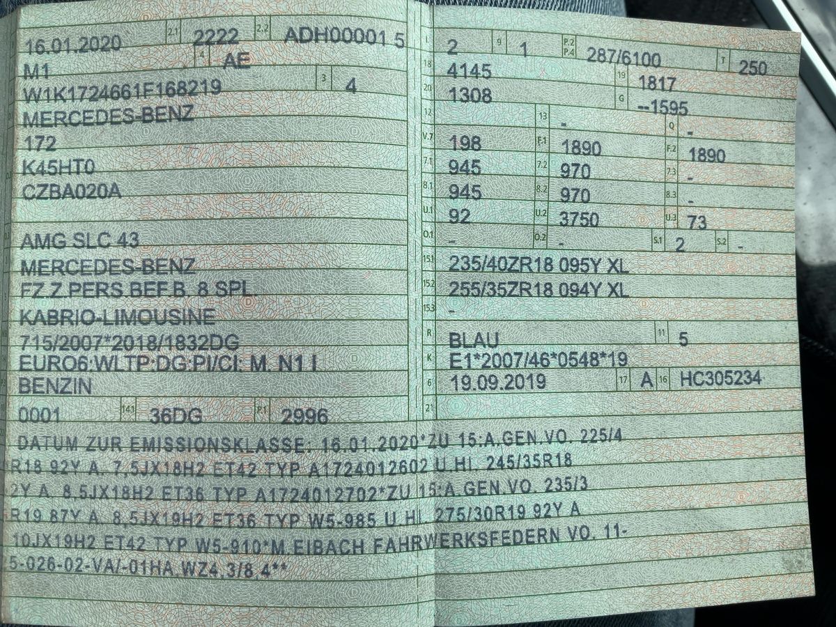 Mercedes-Benz SLC-Klasse d'occasion