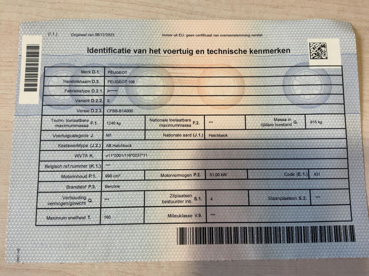 Peugeot 108 1.0 VTi Active