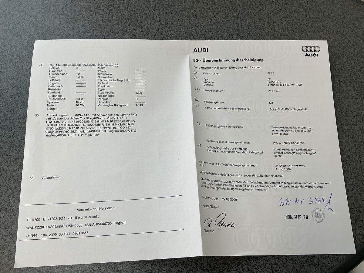 Audi A3 Sportback 1.4 TFSI Attraction