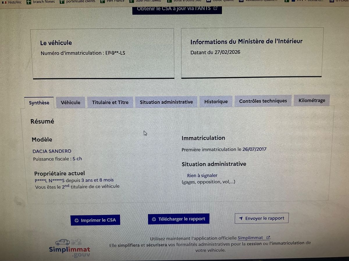 Dacia Sandero d'occasion