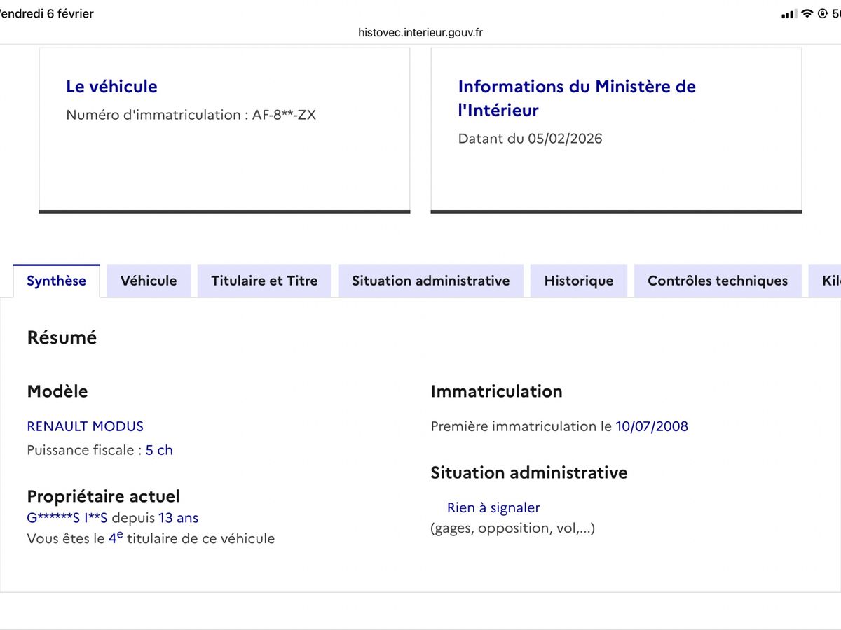 Renault Modus d'occasion