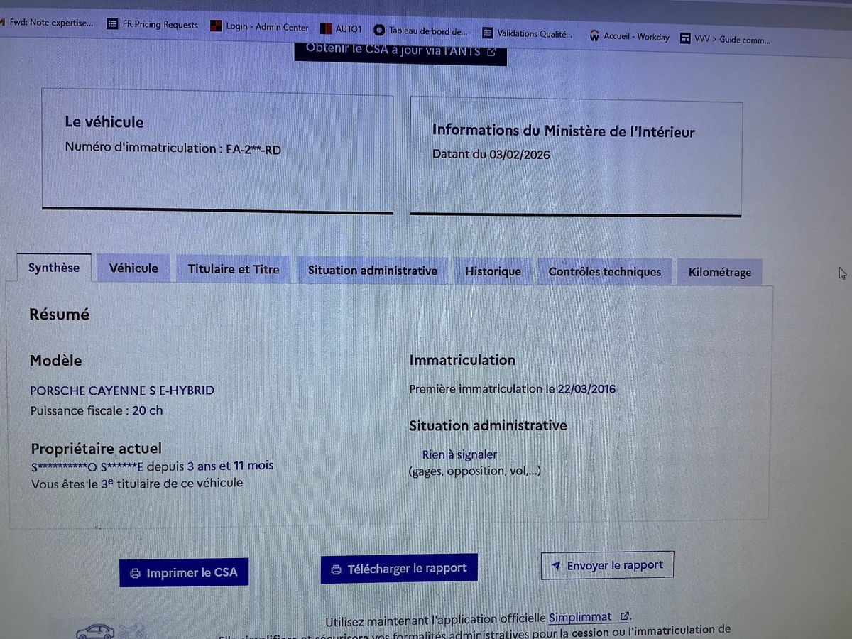 Porsche Cayenne d'occasion