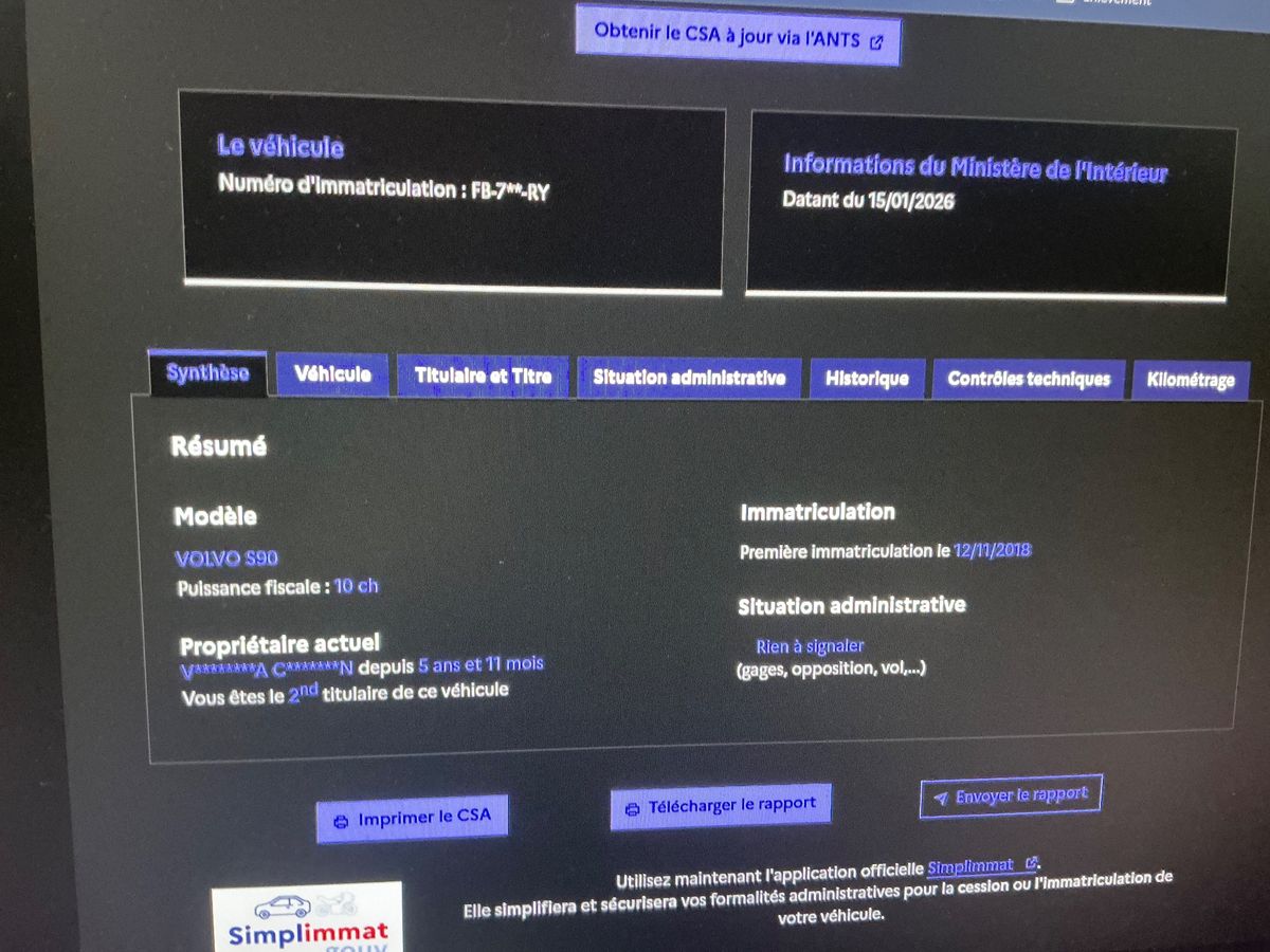 Volvo S90 d'occasion