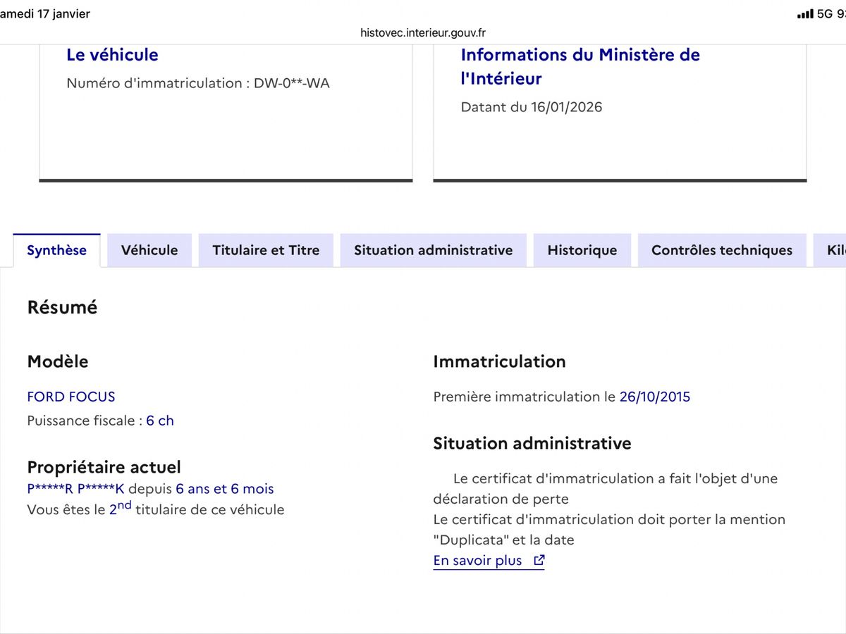 Ford Focus d'occasion