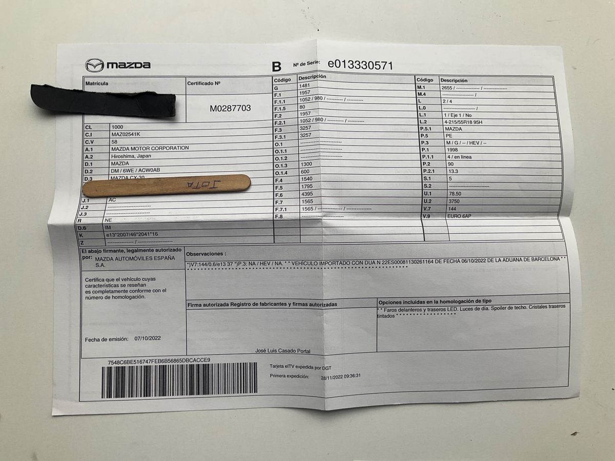 Mazda CX-30 2.0 SKYACTIV-G Mild-Hybrid Evolution 2WD