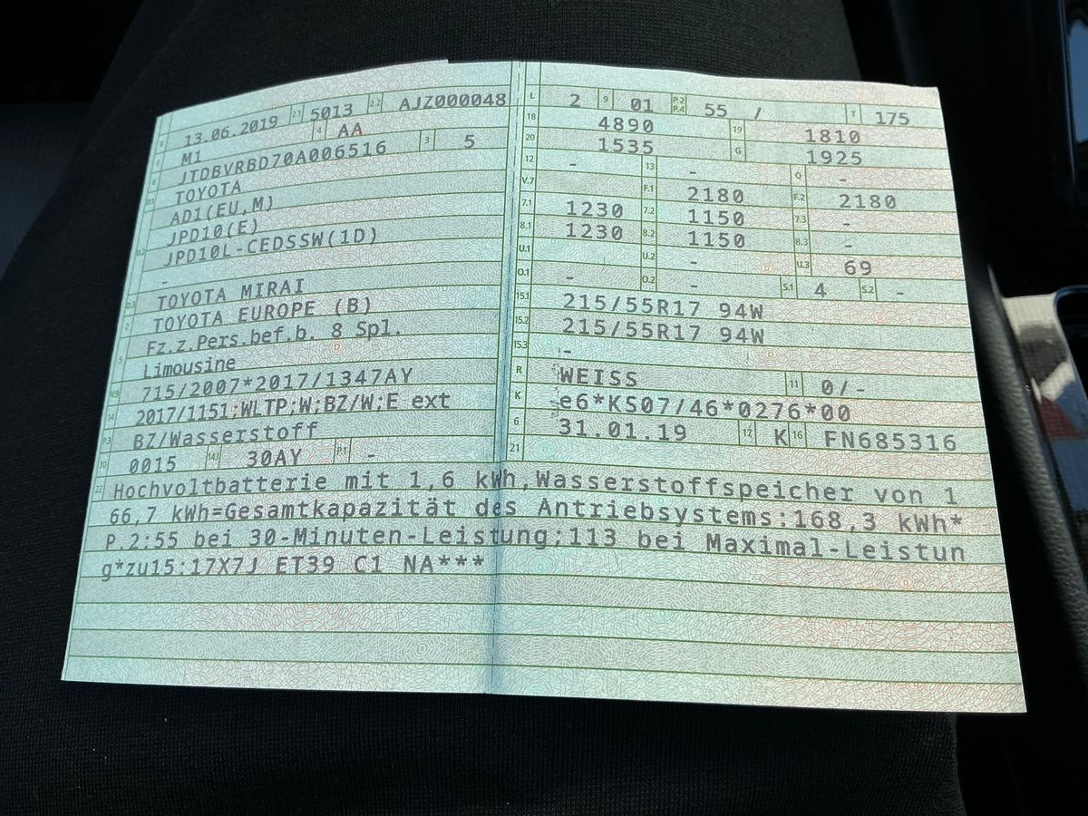 Toyota Mirai d'occasion