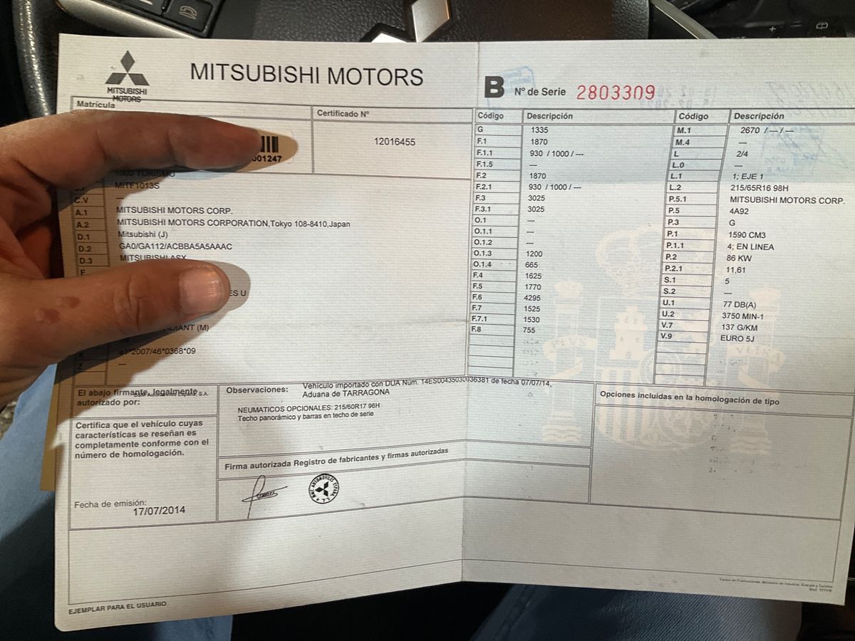 Mitsubishi ASX d'occasion